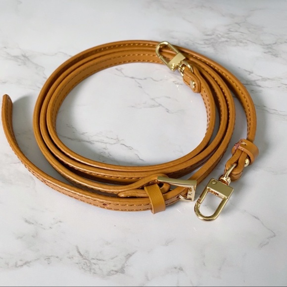 Deep Tan Crossbody Vachetta Leather Strap Replacement For Croisette Bag - Picture 5 of 6